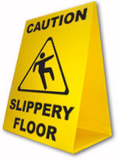 slippery
